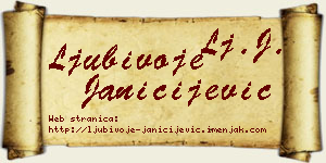 Ljubivoje Janičijević vizit kartica
